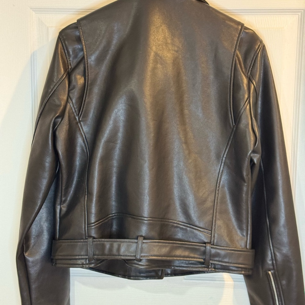 Rebecca Minkoff Jet Moto faux leather jacket NWT - Picture 2 of 10